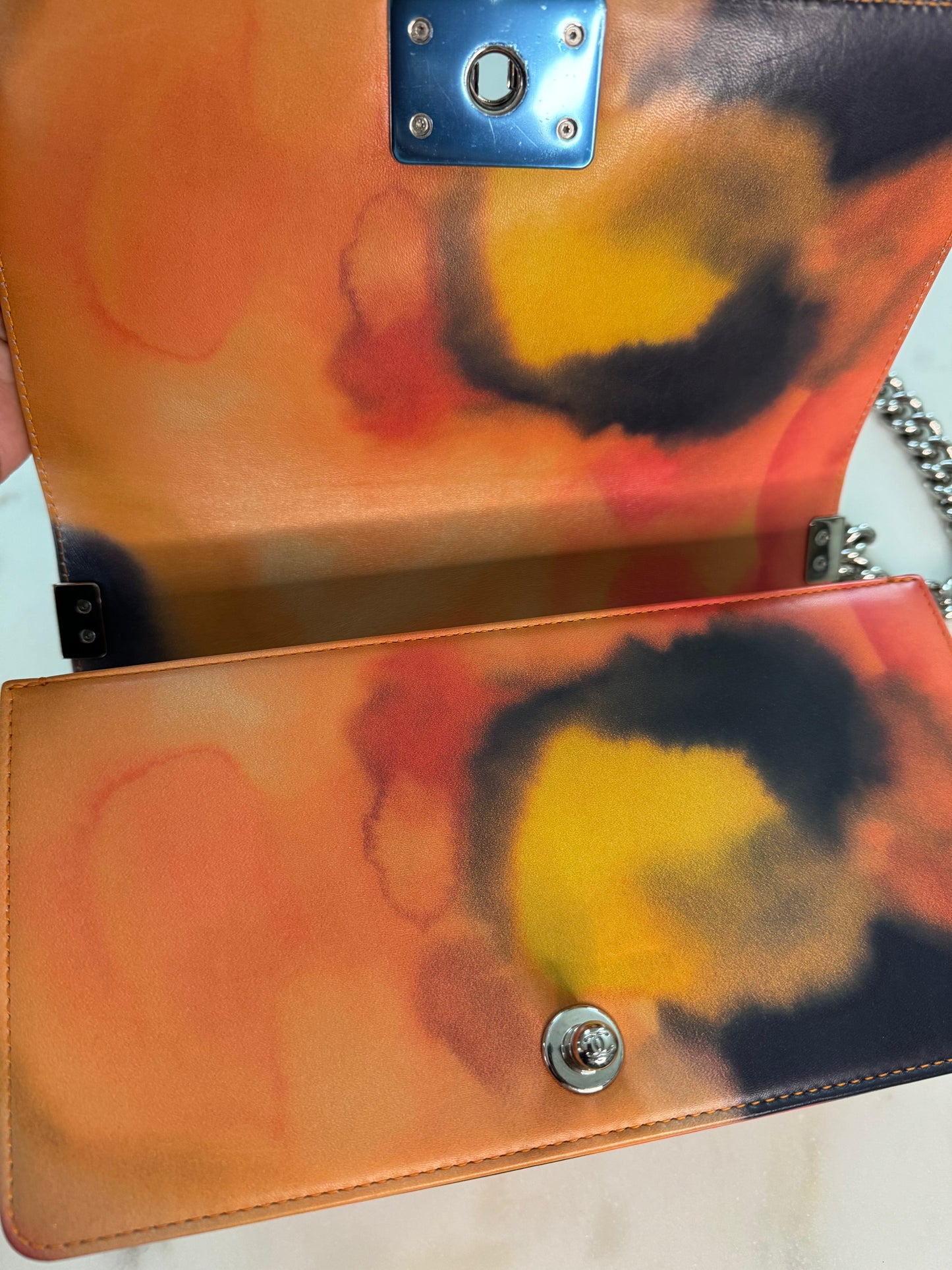 Power Flower Chanel Boy Medium Shoulder Bag
