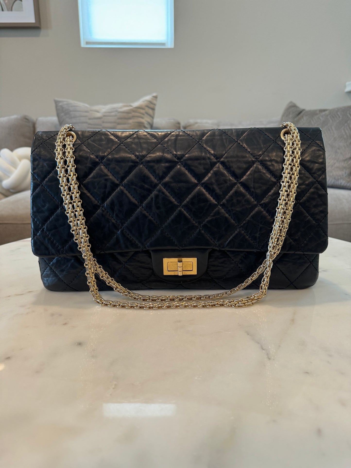 Black Jumbo Chanel Karl Lagerfeld Reissue (Vintage)