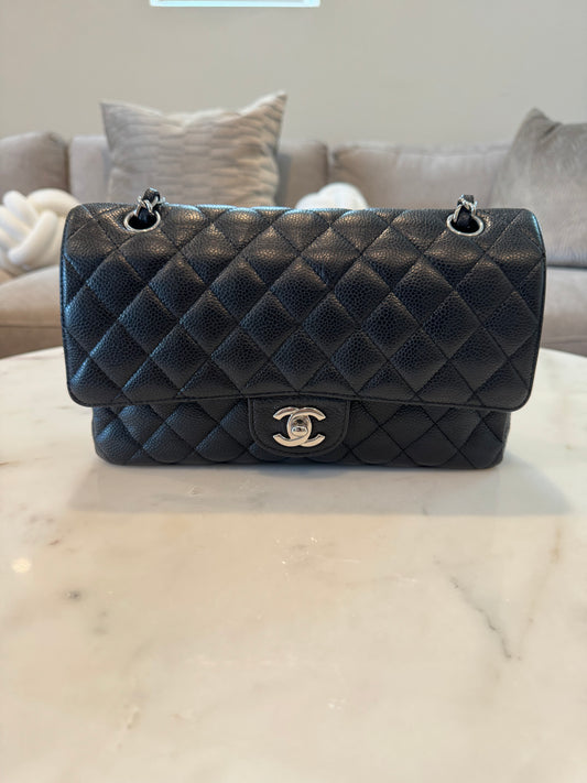 Black Medium Caviar Chanel Bag (Vintage)